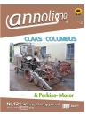 CLAAS Mähdrescher Columbus & Perkins Diesel Typ 4.99 Bild- Bedienungsanleitung & ZF Getriebe MD-7 Bild- Ersatzteilliste & Explosionszeichnungen  - annoligno 424 -
